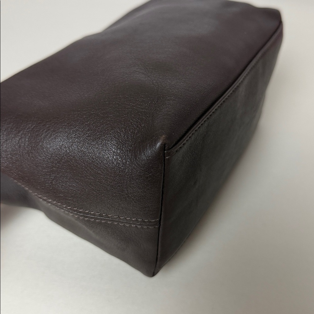 Coach Mini Leather Pouchet Bag Brown Y2K - Picture 12 of 12
